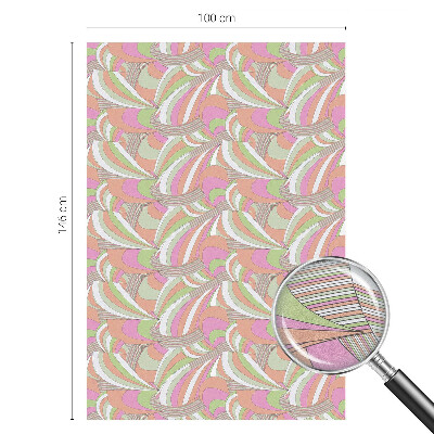 Dekorativní mléčná fólie na sklo Barevný cikcak