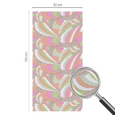 Dekorativní mléčná fólie na sklo Barevný cikcak