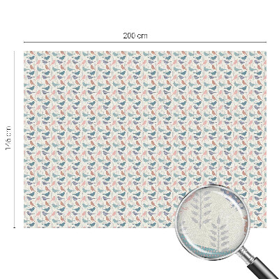 Samolepicí fólie na okna vitráž Pasteloví ptáci