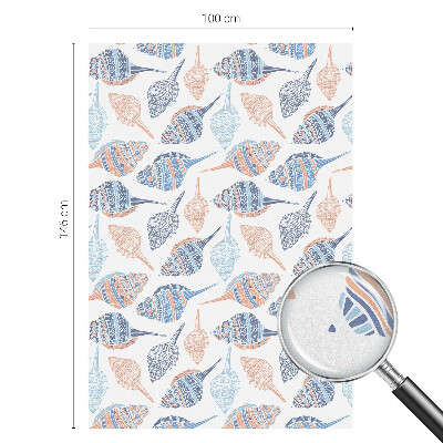 Zatmavovací fólie na okna Mořské mušle