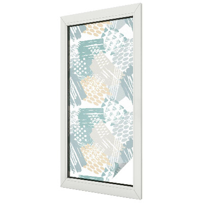 Dekorativní mléčná fólie na sklo Abstraktní mozaika