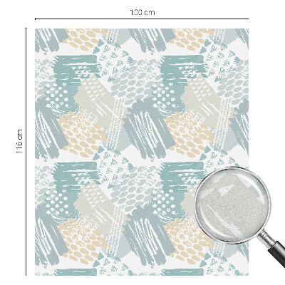 Dekorativní mléčná fólie na sklo Abstraktní mozaika