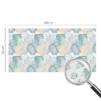 Dekorativní mléčná fólie na sklo Abstraktní mozaika