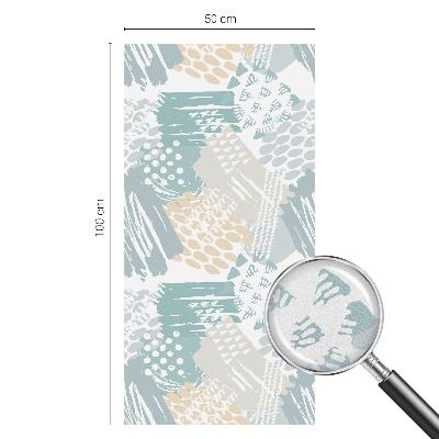 Dekorativní mléčná fólie na sklo Abstraktní mozaika