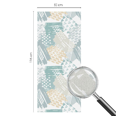 Dekorativní mléčná fólie na sklo Abstraktní mozaika