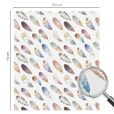 Samolepicí protisluneční fólie na okna Boho peří