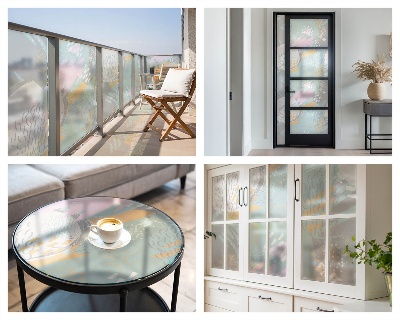 Samolepicí protisluneční fólie na okna Abstraktní harmonie