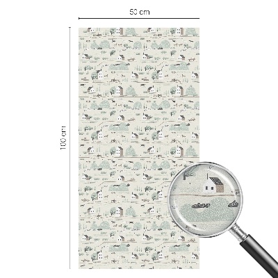 Zatmavovací fólie na okna Idylická vesnice