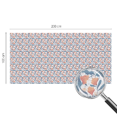 Dekorativní mléčná fólie na sklo Květinová hostina