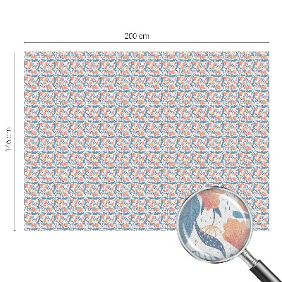 Dekorativní mléčná fólie na sklo Květinová hostina