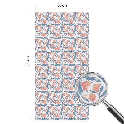 Dekorativní mléčná fólie na sklo Květinová hostina