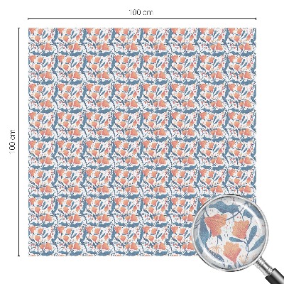 Dekorativní mléčná fólie na sklo Květinová hostina