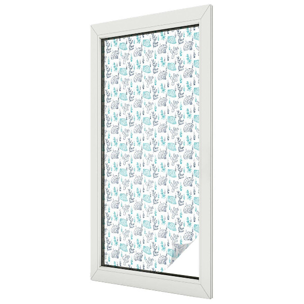 Dekorativní mléčná fólie na sklo Námořní harmonie