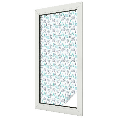 Dekorativní mléčná fólie na sklo Námořní harmonie