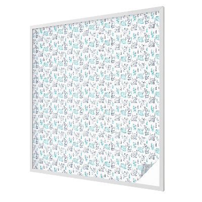 Dekorativní mléčná fólie na sklo Námořní harmonie