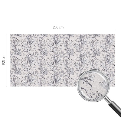 Samolepicí fólie na okna vitráž Listy a motýli