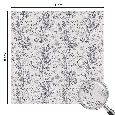 Samolepicí fólie na okna vitráž Listy a motýli