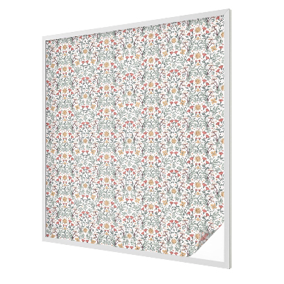 Samolepicí fólie na okna vitráž Liščí listy