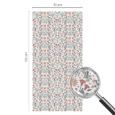Samolepicí fólie na okna vitráž Liščí listy