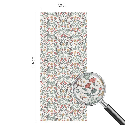 Samolepicí fólie na okna vitráž Liščí listy