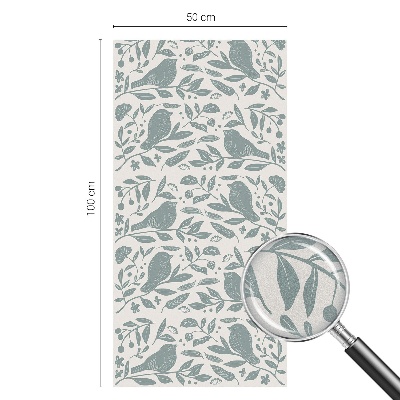 Samolepicí protisluneční fólie na okna Ptačí motiv