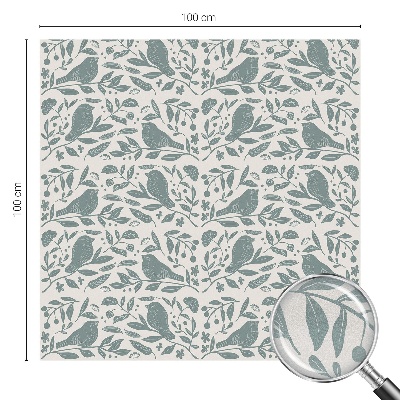 Samolepicí protisluneční fólie na okna Ptačí motiv