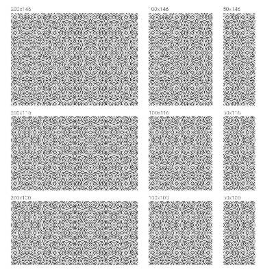 Dekorativní mléčná fólie na sklo Geometrické půlkruhy