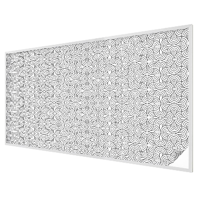 Dekorativní mléčná fólie na sklo Geometrické půlkruhy