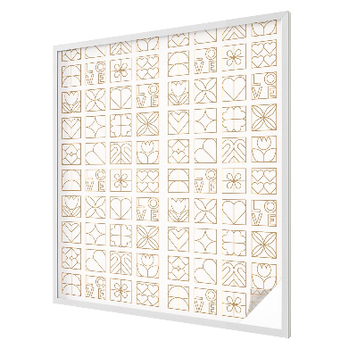 Zatmavovací fólie na okna Geometrická láska