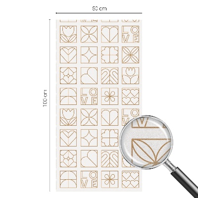 Zatmavovací fólie na okna Geometrická láska