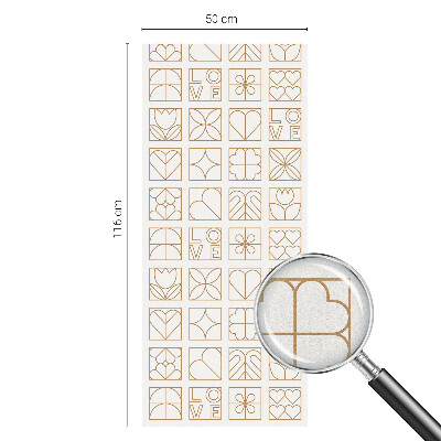 Zatmavovací fólie na okna Geometrická láska