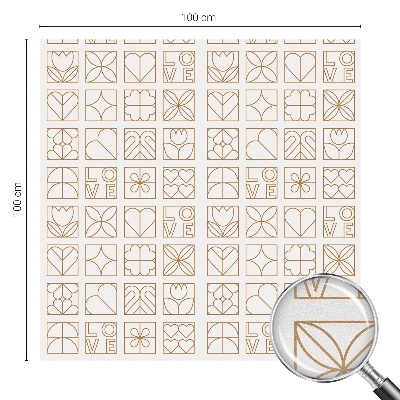 Zatmavovací fólie na okna Geometrická láska