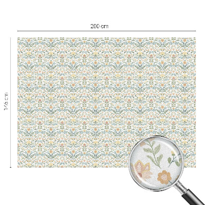 Samolepicí protisluneční fólie na okna Květinová symetrie