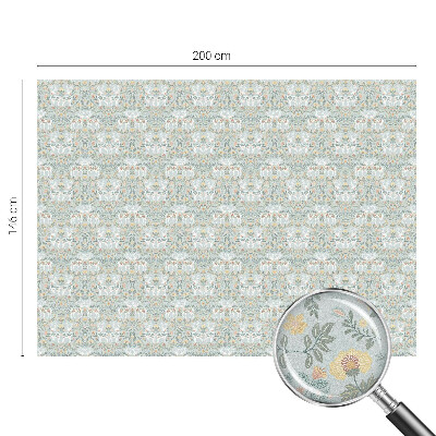 Dekorativní mléčná fólie na sklo Jelení květiny