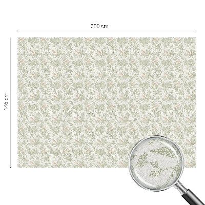 Samolepicí fólie na okna vitráž Ptáci rostliny