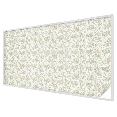 Samolepicí fólie na okna vitráž Ptáci rostliny