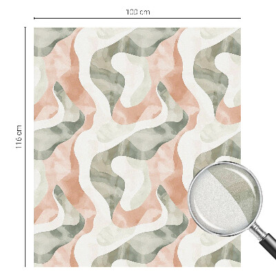 Samolepicí fólie na okna vitráž Barevné vlny