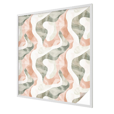 Samolepicí fólie na okna vitráž Barevné vlny