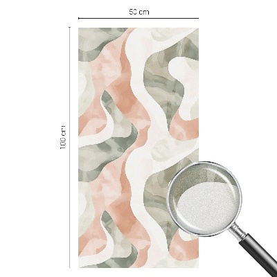 Samolepicí fólie na okna vitráž Barevné vlny