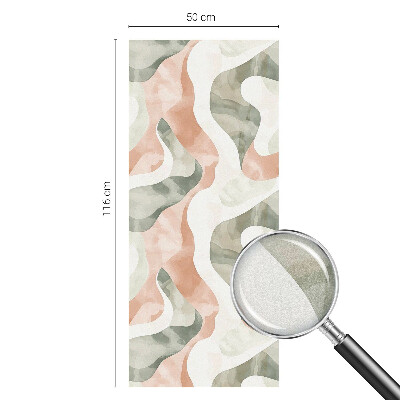 Samolepicí fólie na okna vitráž Barevné vlny