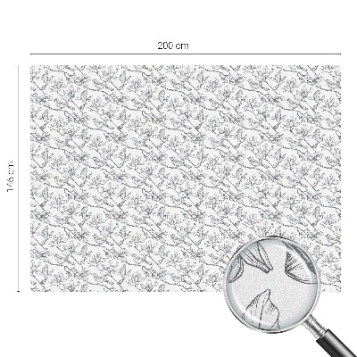 Zatmavovací fólie na okna Ptáci a květiny