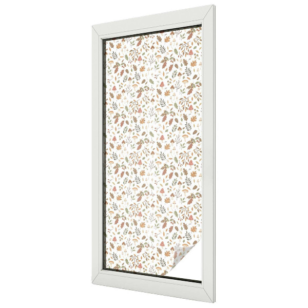 Samolepicí protisluneční fólie na okna Podzimní vzory