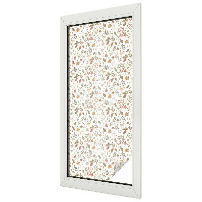 Samolepicí protisluneční fólie na okna Podzimní vzory