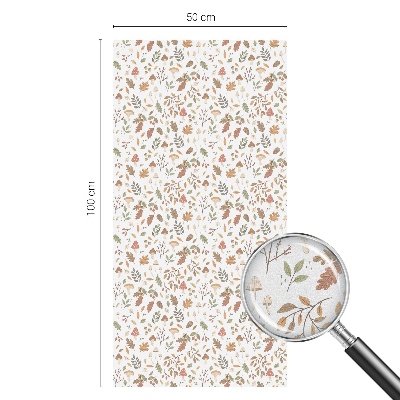 Samolepicí protisluneční fólie na okna Podzimní vzory