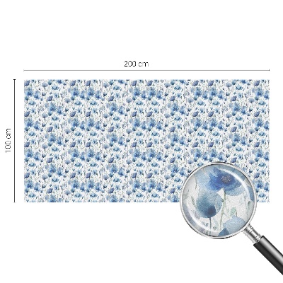 Zatmavovací fólie na okna Akvarelové květiny