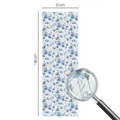 Zatmavovací fólie na okna Akvarelové květiny