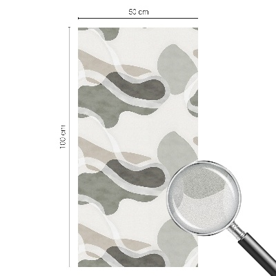 Dekorativní mléčná fólie na sklo Organický vzor