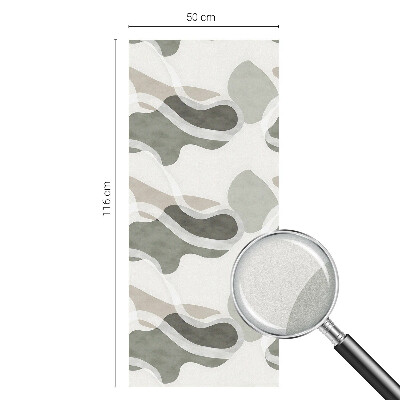 Dekorativní mléčná fólie na sklo Organický vzor