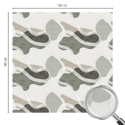 Dekorativní mléčná fólie na sklo Organický vzor