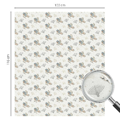 Samolepicí fólie na okna vitráž Vzor ptáků